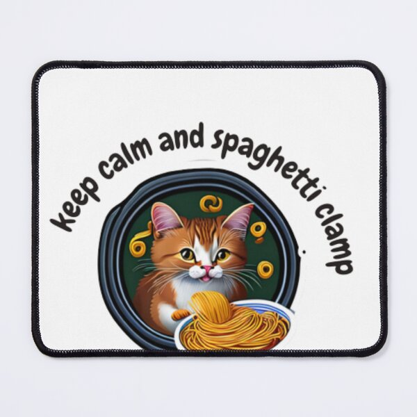 Item preview, keep calm and spaghetti clamp t-shrit designed and sold by Frozentrust.