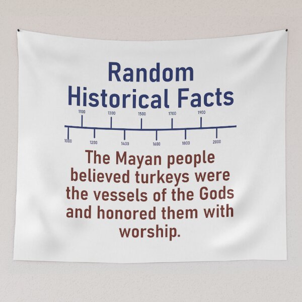 Item preview, The Mayan People Believed Turkeys - History Fact designed and sold by CrankyOldDude.