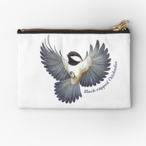 Black-capped Chickadee Zipper Pouch