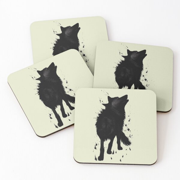 Item preview, Howling Wolf - Black and White Silhouette  designed and sold by DreamingAwake1.