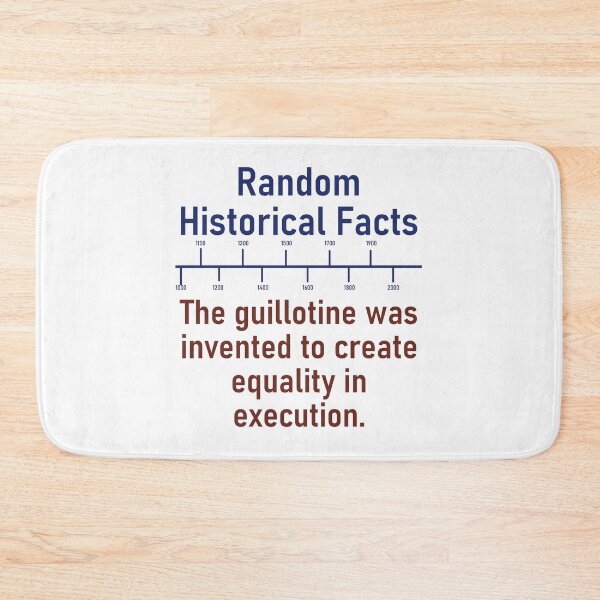 Item preview, The Guillotine Was Invented  - History Fact designed and sold by CrankyOldDude.