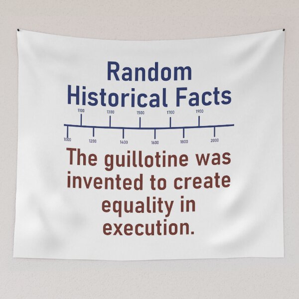 Item preview, The Guillotine Was Invented  - History Fact designed and sold by CrankyOldDude.