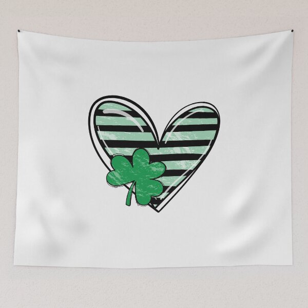 Artikelvorschau, Heart St Patricks Day Shamrock Irish cute Shamrock entworfen und verkauft von Cheeeeky.