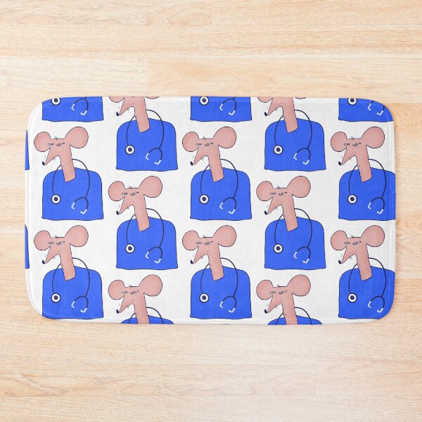 Item preview, Funny and suspicious skinny rat doctor in blue sweater designed and sold by IULIART.