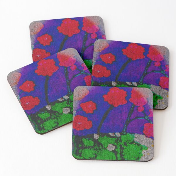 Item preview, Red Geraniums in Blue Pot designed and sold by Jitsy67.