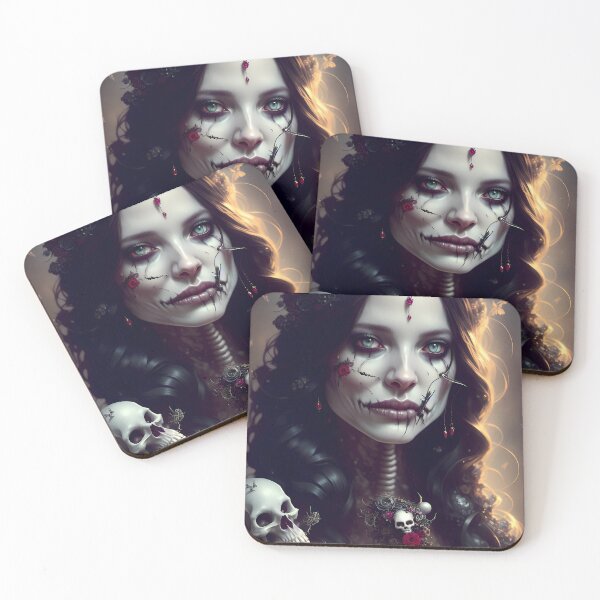 Item preview, Skeleton Woman hidden dark world. designed and sold by magikman65.