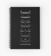 Chevy Corvette Generations Spiral Notebook