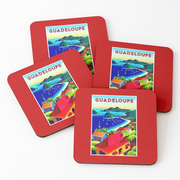 Item preview, Guadeloupe Islands on the Caribbean Travel and Tourism Print designed and sold by posterbobs.