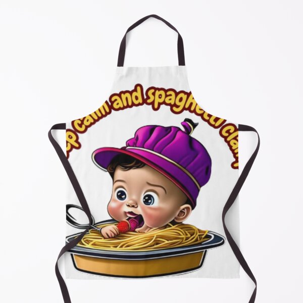 Item preview, keep calm and spaghetti clamp t-shirt design designed and sold by Frozentrust.