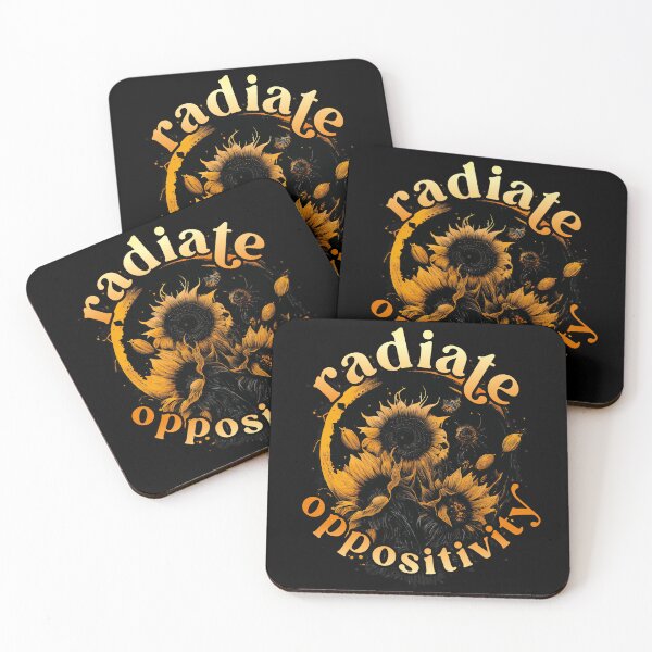 Item preview, radiate oppositivity, think outside the box, sunflower designed and sold by themoniae.