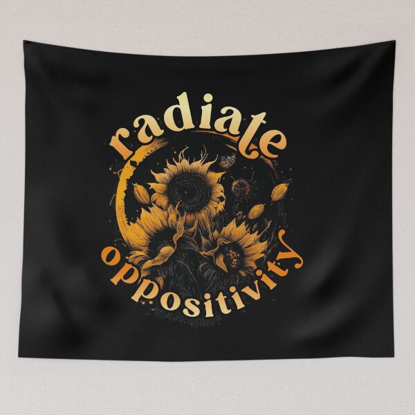 Item preview, radiate oppositivity, think outside the box, sunflower designed and sold by themoniae.