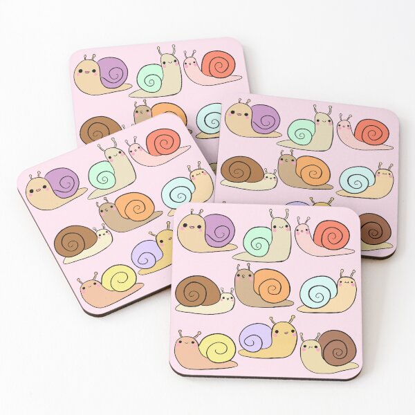 Item preview, Cute colorful snails pattern  designed and sold by Yarafantasyart.