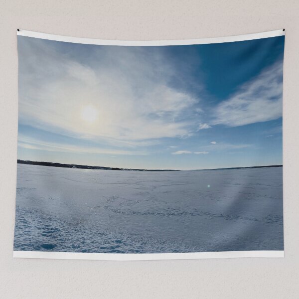 Item preview, Winter landscape of frozen lake in north Sweden designed and sold by Sasas Design.
