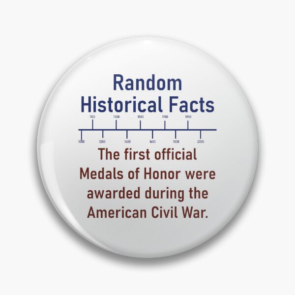 Item preview, The First Official Medals Of Honor  - History Fact designed and sold by CrankyOldDude.