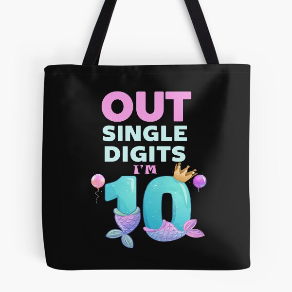 Item preview, Out Single Digits I'm 10 Year Old Girl 10th Birthday Mermaid designed and sold by ZANNIX.