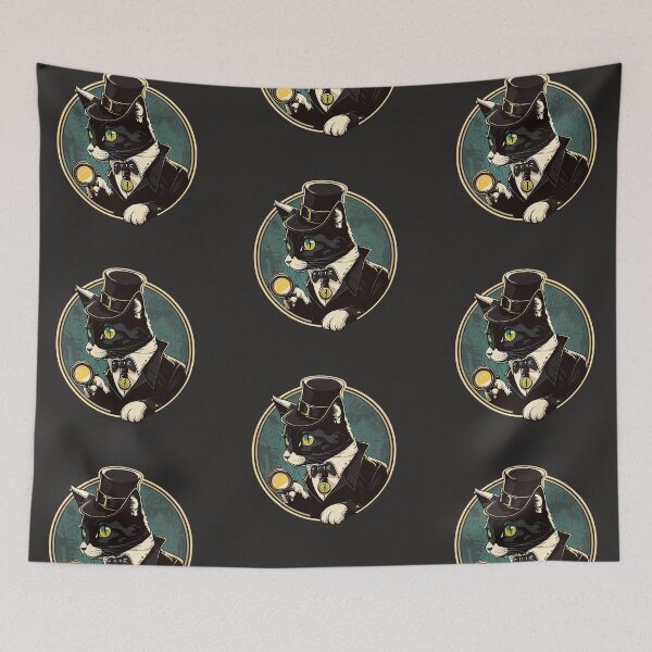 Item preview, Tuxedo Cat With Detective Style designed and sold by Fahmi Muhamad Naser.