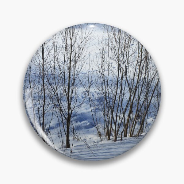 Item preview, Snowy tree blue palette landscape |  winter tree art photography designed and sold by lausn.