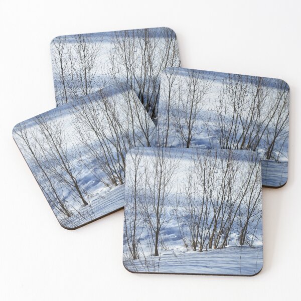 Item preview, Snowy tree blue palette landscape |  winter tree art photography designed and sold by lausn.
