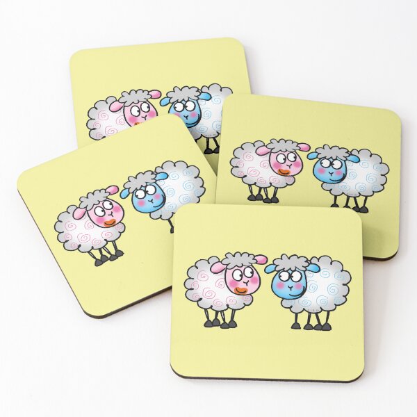 Item preview, farm sheep couple designed and sold by CuteCartoon.
