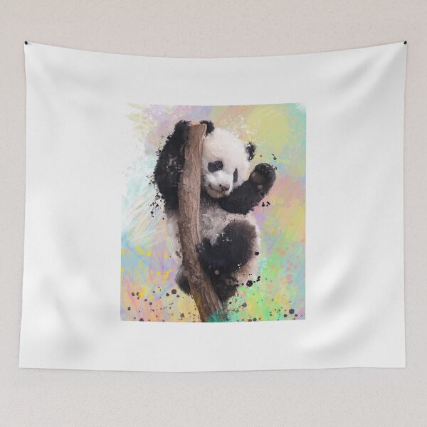 Item preview, Penny The Panda Street Art Painting designed and sold by Exclusively Motorsport.