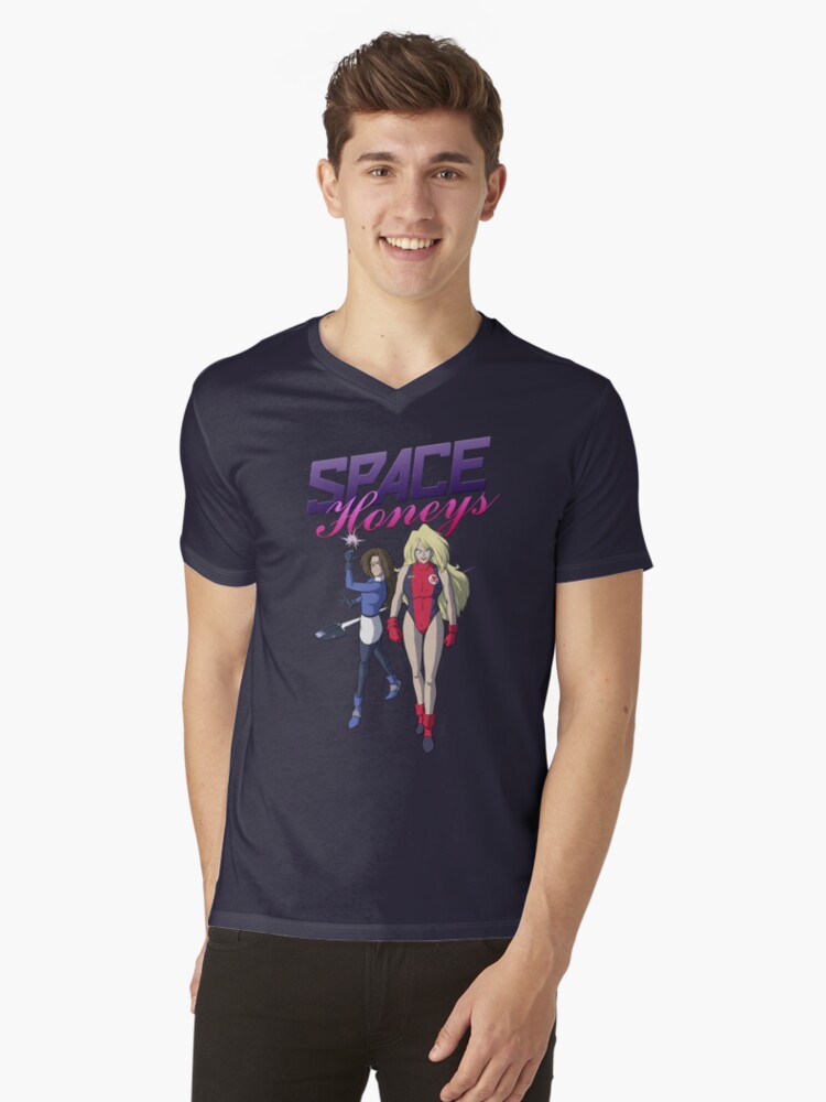 Thumbnail 1 of 3, V-Neck T-Shirt, Space Honeys 2023 designed and sold by Mister-Neil.