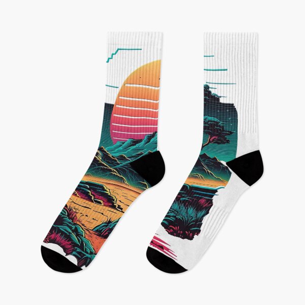 Item preview, Landscape Synthwave designed and sold by EagleOwlStudio.