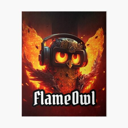 FlameOwl Brand Art Board Print