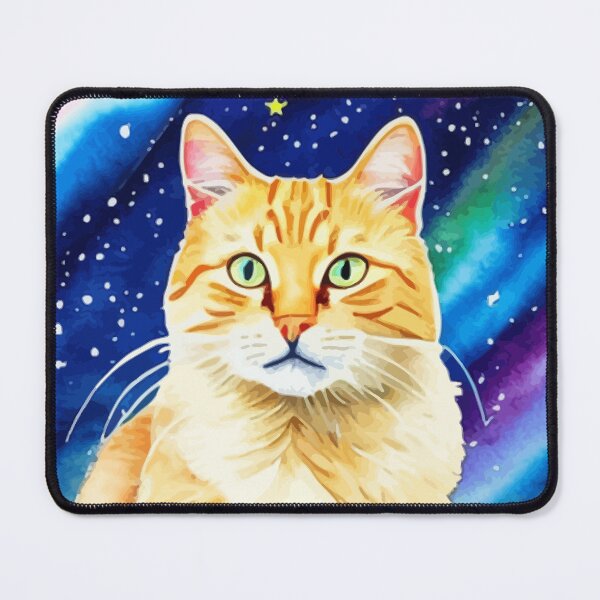 Item preview, Artistic Cat with Beautiful Galaxy Space Background designed and sold by ArtisticAllure1.