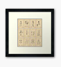 Patent Corset Framed Print