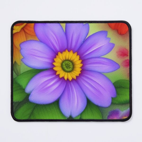 Item preview, Add a touch of color and style to your everyday t-shirt, pet line and decor with stylized purple flower print in vibrant colors! designed and sold by @Reikiama.