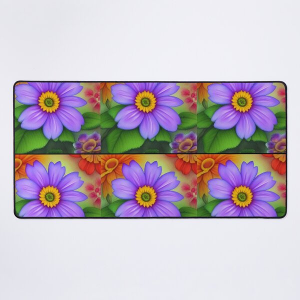 Item preview, Add a touch of color and style to your everyday t-shirt, pet line and decor with stylized purple flower print in vibrant colors! designed and sold by @Reikiama.