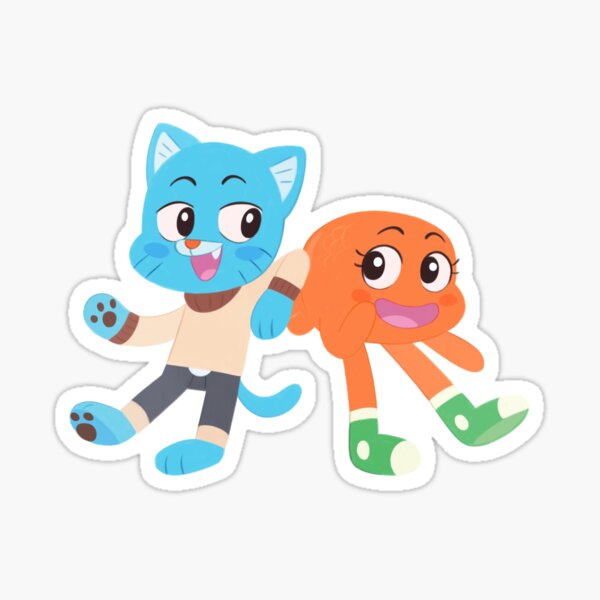 The amazing world of Gumball, Gumball and Darwin, What the what  Sticker  for Sale by karamram