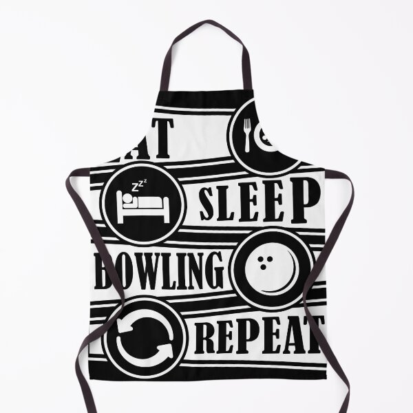Item preview, Eat sleep bowling repeat designed and sold by Kuki-shop.