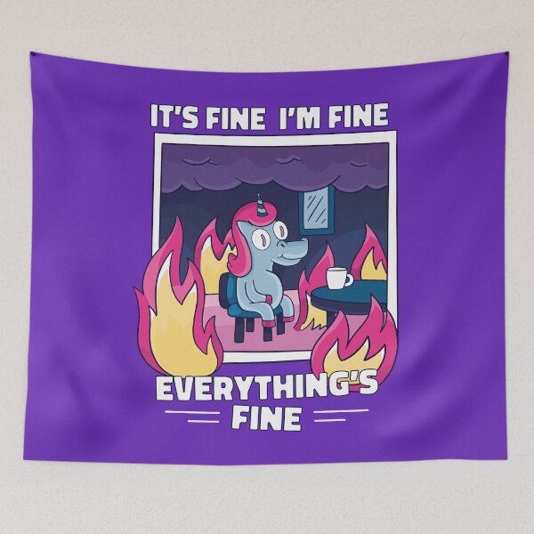 Item preview, Funny Unicorn Stress Management Personal Development designed and sold by MrEddie10.