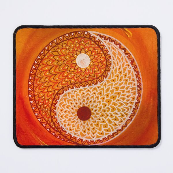 Item preview, Orange yin yang mandala designed and sold by Kat115.