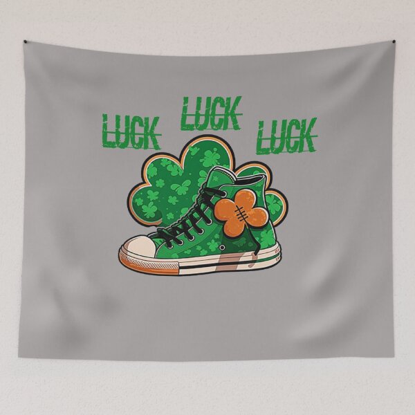 Item preview, St Patrick's Day with best of luck ,basketball style designed and sold by NOURYnorth.