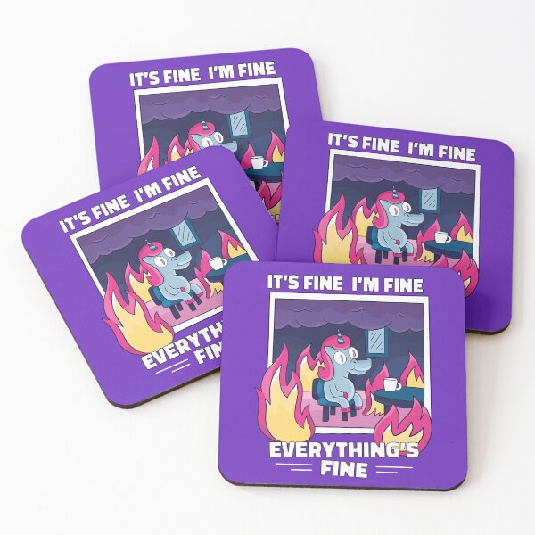 Item preview, Funny Unicorn Stress Management Personal Development designed and sold by MrEddie10.
