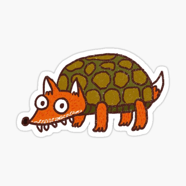 Turtle Fox Sticker