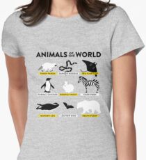 Animals of the world Women's Fitted T-Shirt