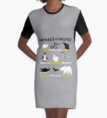 Les animaux du monde Robe t-shirt