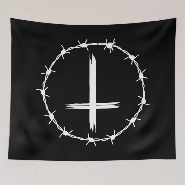 Item preview, Upside Down Cross Barbed Wire Saint Peter Gothic designed and sold by thecamphillips.