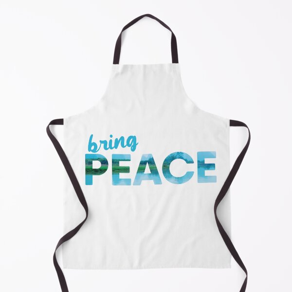 Item preview, Bring PEACE Text Quote Design, mountain lake reflection designed and sold by RiciPaneto.