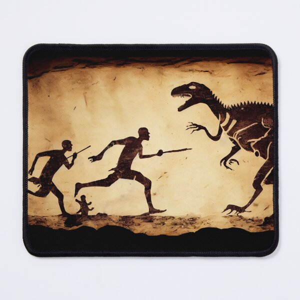 Item preview, Dinosaur Hunter Cave Painting designed and sold by LukeAiWalker.