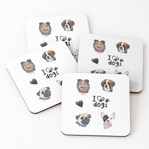 Item preview, I love dogs | dog lover Stickers pack designed and sold by NathBros.