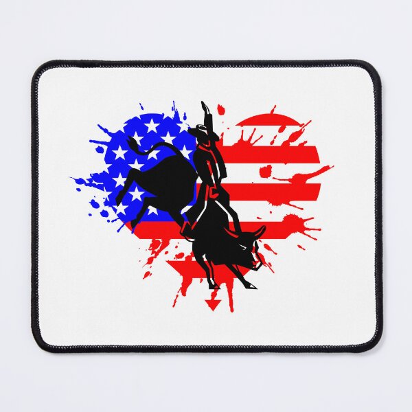 Item preview, Bull Rider Rodeo Red White Blue designed and sold by Willyboy16.