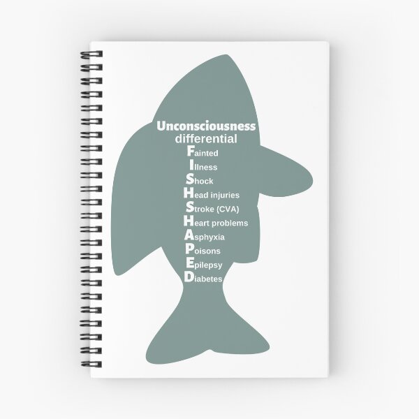 Item preview, Unconsciousness Differential Mnemonic: FISH SHAPED designed and sold by Caregiverology.