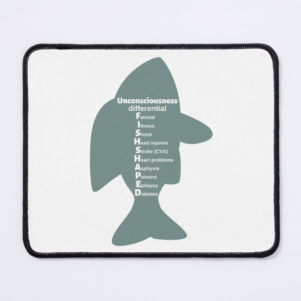Item preview, Unconsciousness Differential Mnemonic: FISH SHAPED designed and sold by Caregiverology.