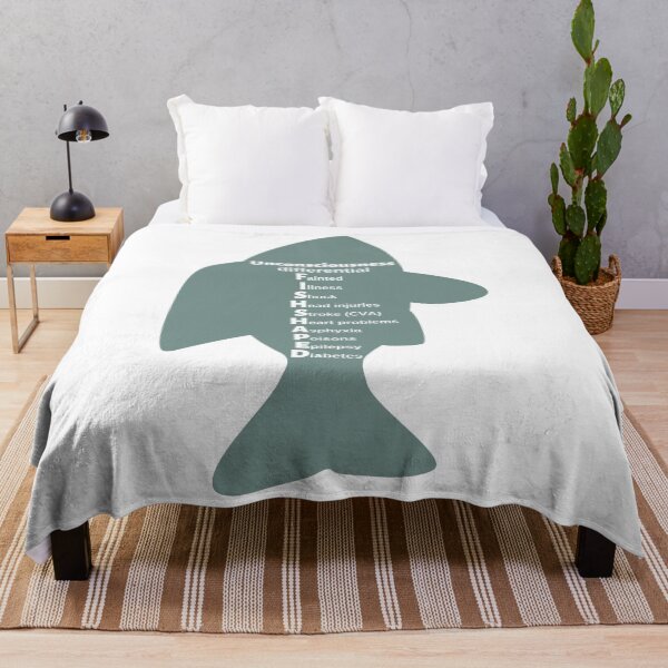 Item preview, Unconsciousness Differential Mnemonic: FISH SHAPED designed and sold by Caregiverology.
