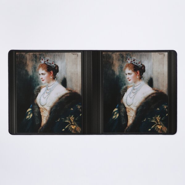 Alexandra Feodorovna by József Árpád Koppay Remastered Xzendor7 Classical Art Old Masters Reproductions Desk Mat