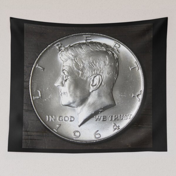 Item preview, 1964 Kennedy Half Dollar  designed and sold by coinsxcrochet.